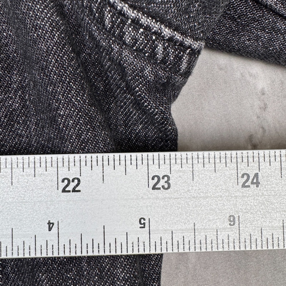 Levis Type 1 Trucker Jacket Mens Medium Black Denim Western Vintage Faded - Picture 5 of 7